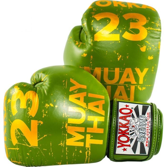 GĂNG TAY YOKKAO FYGL-37 URBAN MUAY THAI & BOXING GLOVES - GREEN