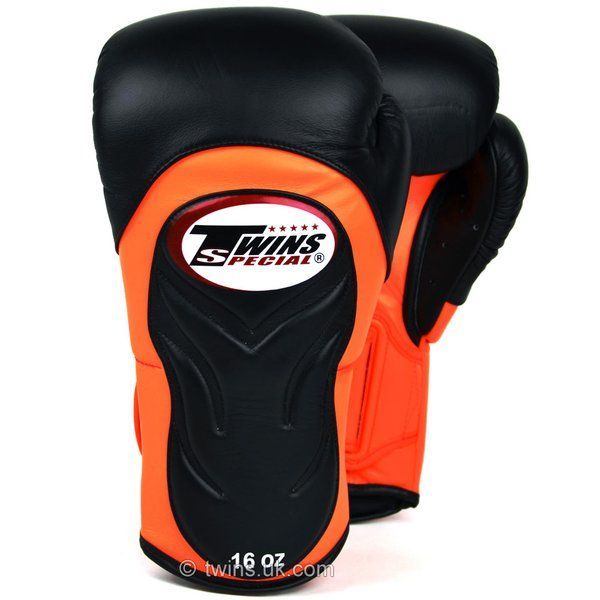 GĂNG TAY TWINS BGVL-6 SPECIAL NEW STYLES BOXING GLOVES - BLACK/ORANGE