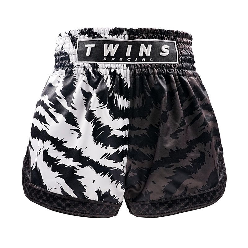 Quần Twins TBS-JUNGLE Thai Boxing Shorts - Black/White
