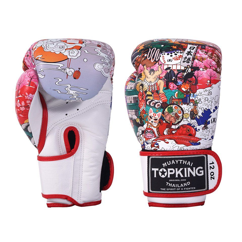 Găng Tay Topking TKBGCT-1J1 Japan Culture Boxing Gloves - White