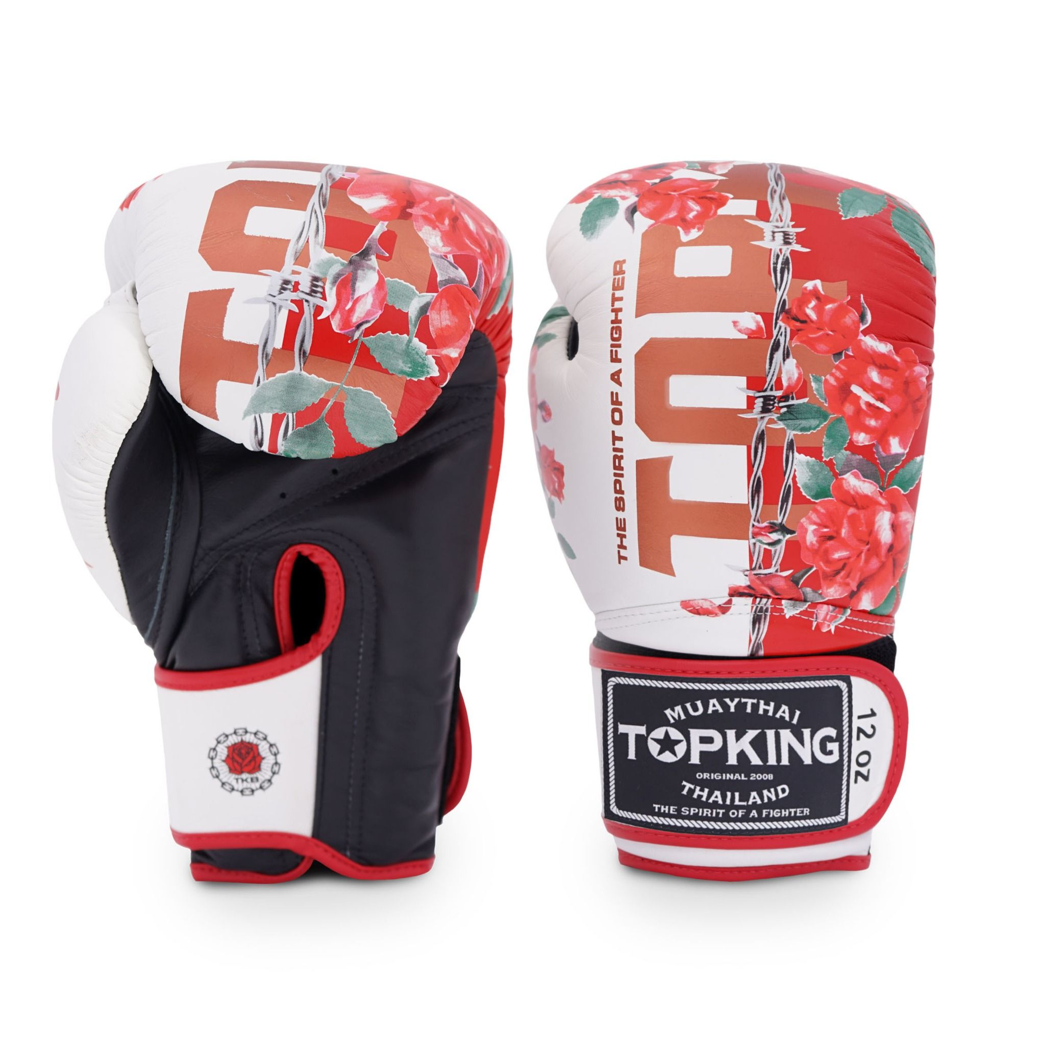 Găng Tay Top King TKBGRS-21 Rose Boxing Gloves - White