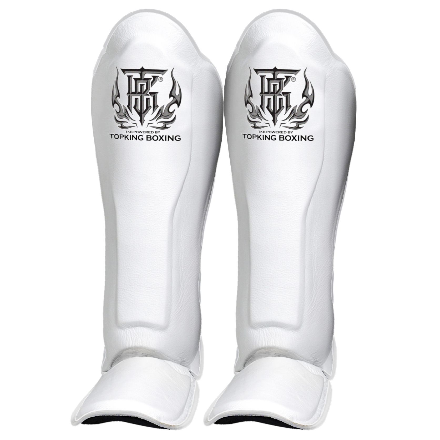 Bảo Hộ Chân Top King TKSGP-GL “Pro” Genuine Leather Shin Guards - White