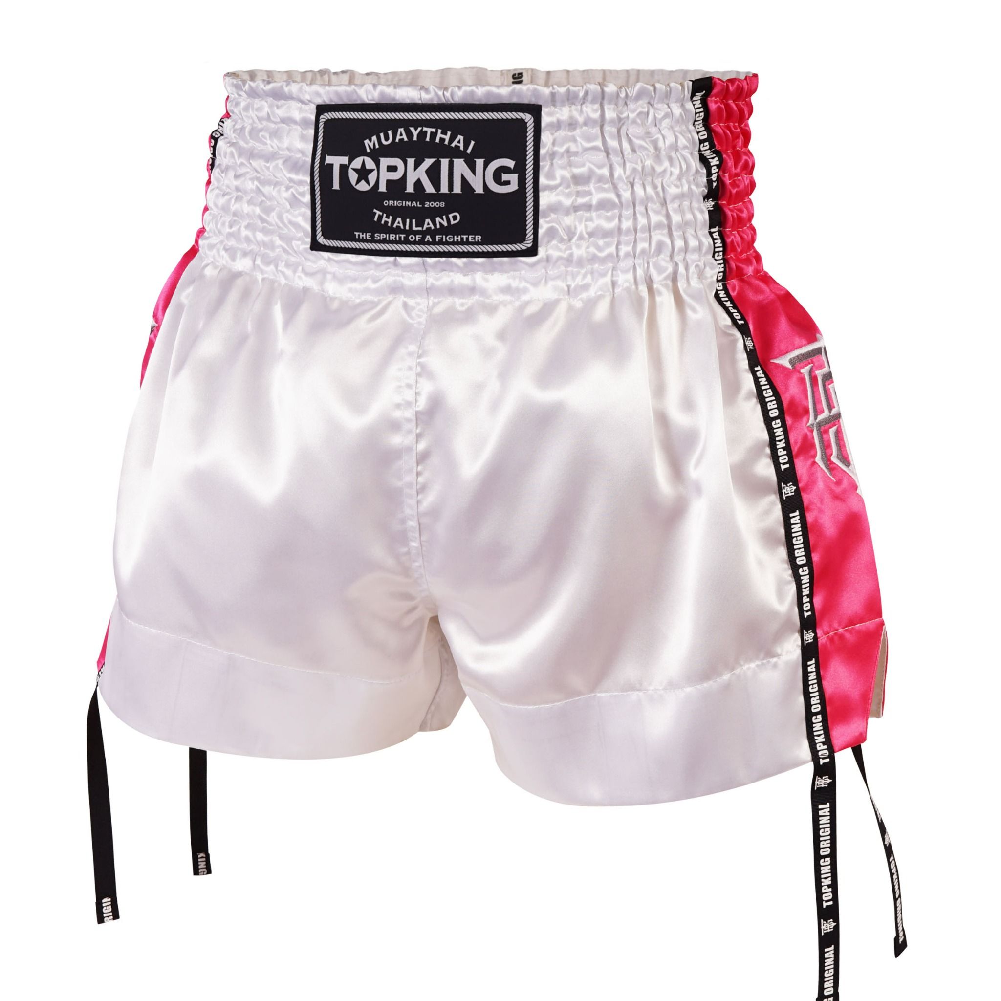 Quần Topking TKTBS-201 Muay Thai Shorts - White/Pink