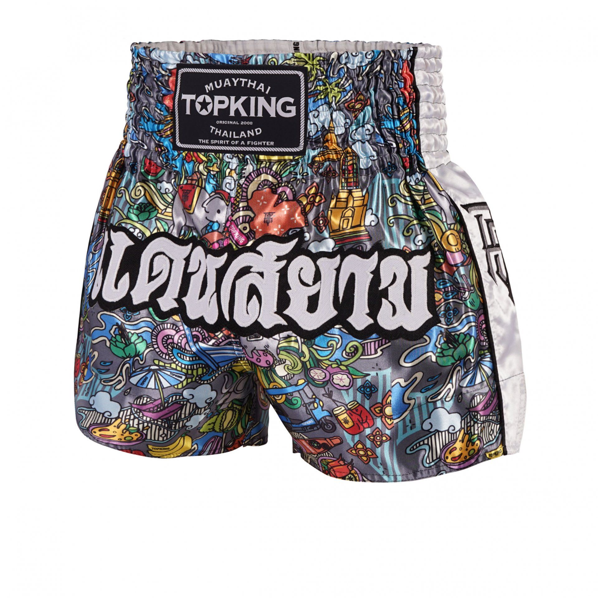 Quần Topking TKTBS-225 Muay Thai Shorts - White