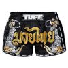 Quần Tuff Muay Thai Boxing Shorts New Retro Style Double Tiger With Gold Text