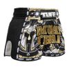 Quần Tuff Muay Thai Boxing Shorts New Retro Style Golden Gladiator In Black