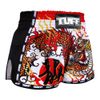 Quần TUFF Muay Thai Boxing Shorts New Retro Style White Chinese Dragon