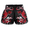 Quần TUFF Muay Thai Boxing Shorts New Retro Style Black Chinese Dragon with Text