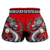 Quần TUFF Muay Thai Boxing Shorts New Retro Style Red Chinese Dragon