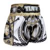 Quần Tuff Muay Thai Boxing Shorts Golden Gladiator In White