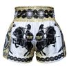 Quần Tuff Muay Thai Boxing Shorts Golden Gladiator In White