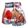 Quần Tuff Muay Thai Boxing Shorts White Japanese Koi Fish