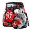 Quần Tuff Muay Thai Boxing Shorts Black Japanese Koi Fish