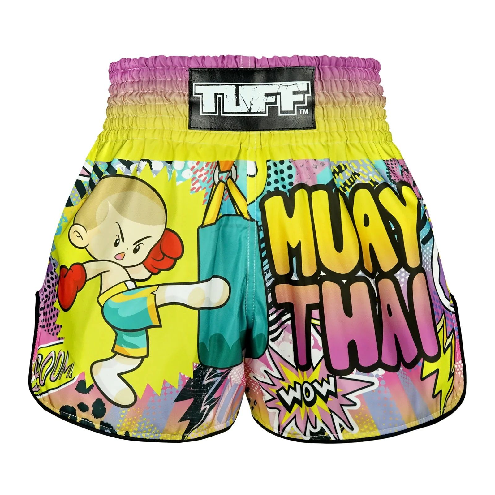 Quần TUFF Muay Thai Boxing Shorts High-Cut Retro Style