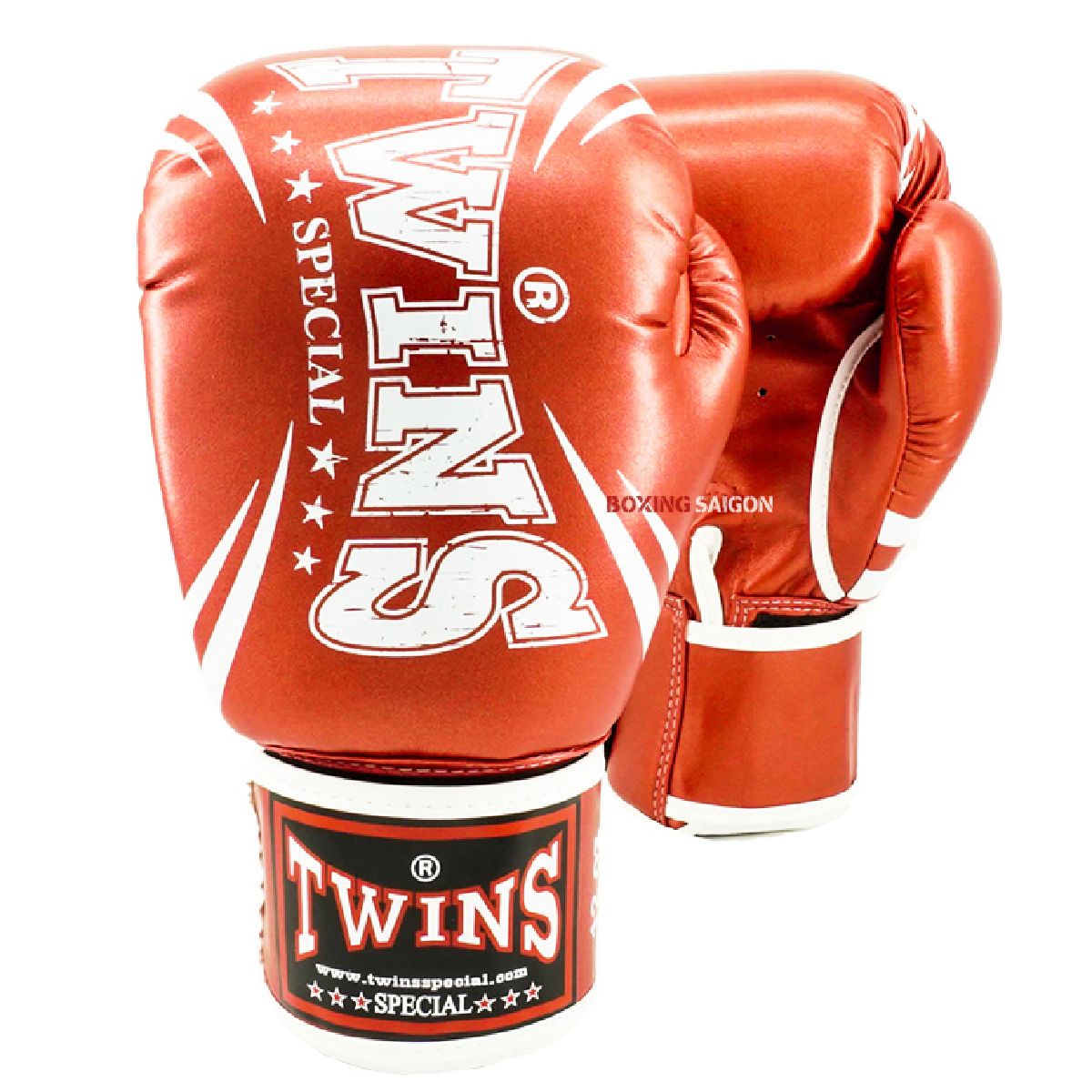 GĂNG TAY TWINS FBGVS3-TW6 FANCY BOXING GLOVES - METALLIC RED