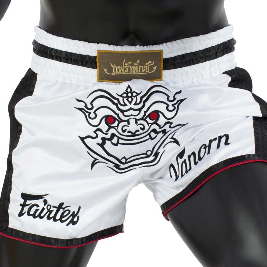 QUẦN FAIRTEX BS1712 VANORN WHITE SLIM CUT MUAY SHORT