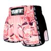 Quần TUFF Muay Thai Boxing Shorts Pink Retro Style Birds With Roses