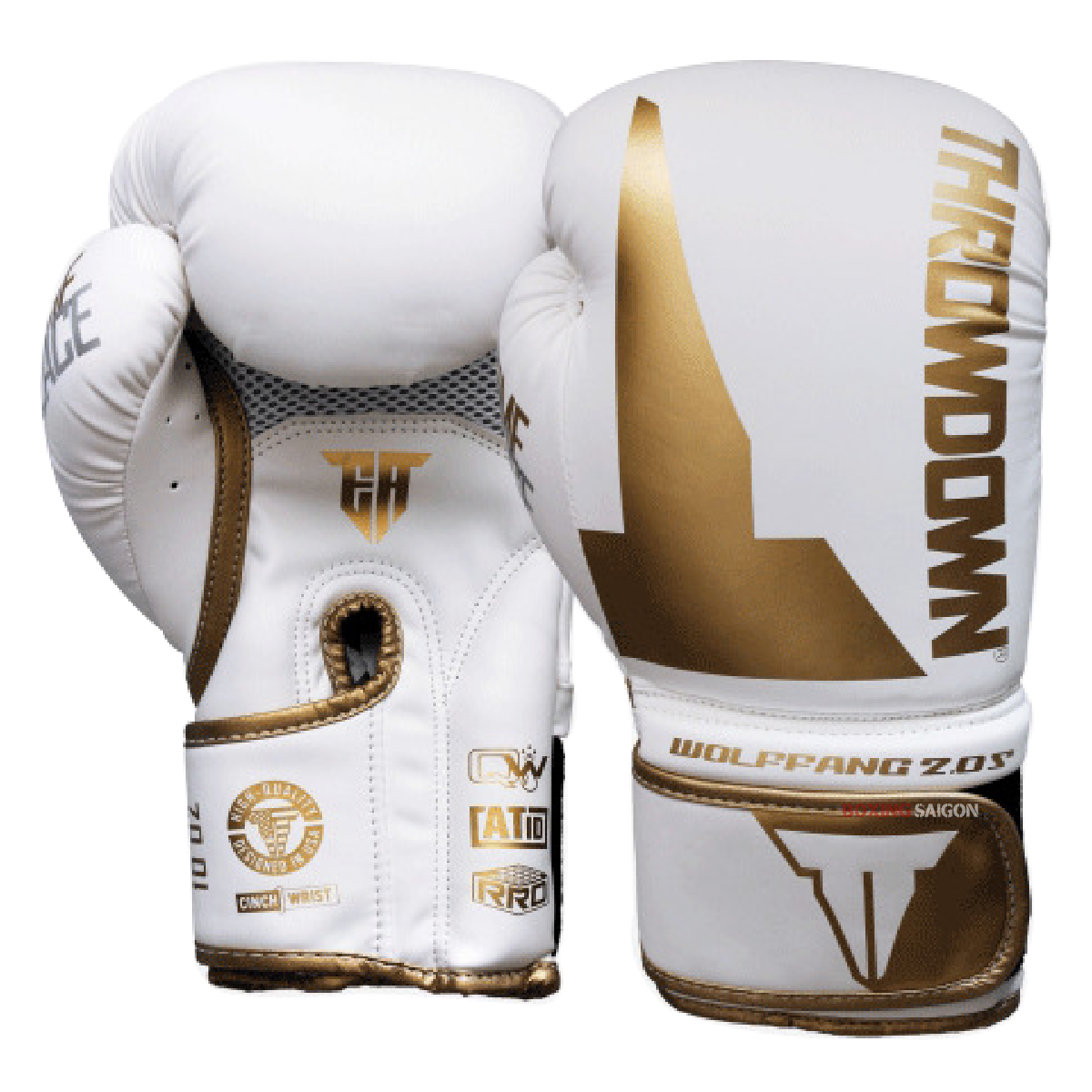 Găng Tay Throwdown Wolf Fang 2.0S Boxing Gloves - White/Gold