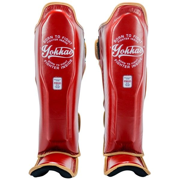 Bảo Hộ Chân Yokkao Sygl-25 Vintage Shin Guards - Red