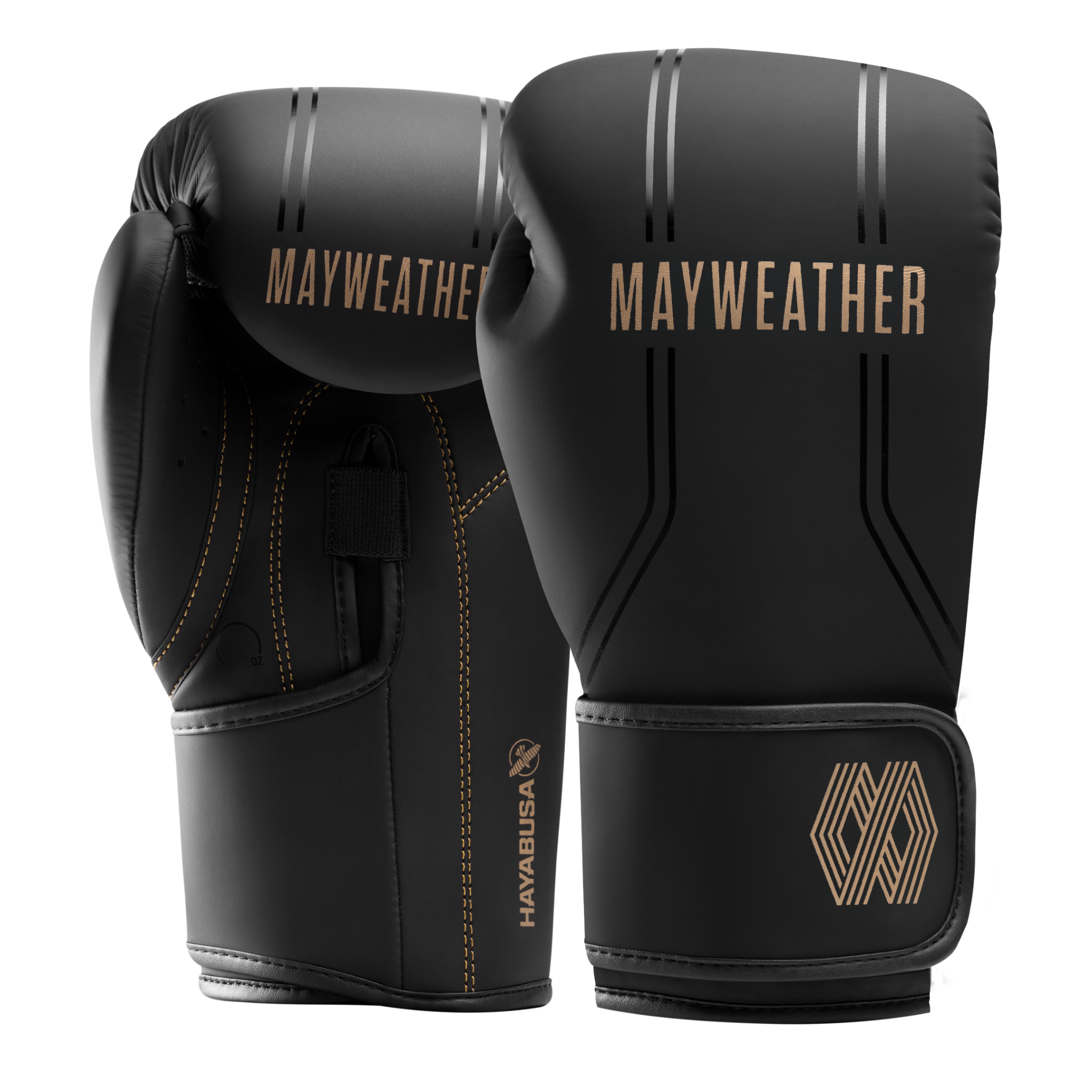 Găng Tay Hayabusa Mayweather Contender Boxing Gloves - Black/Gold