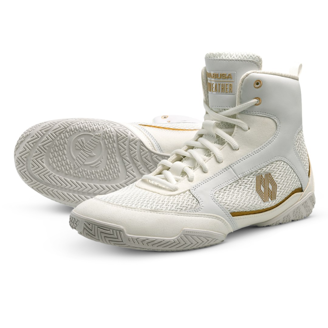 Giày Hayabusa Mayweather Champ Boxing Shoes - White/Gold