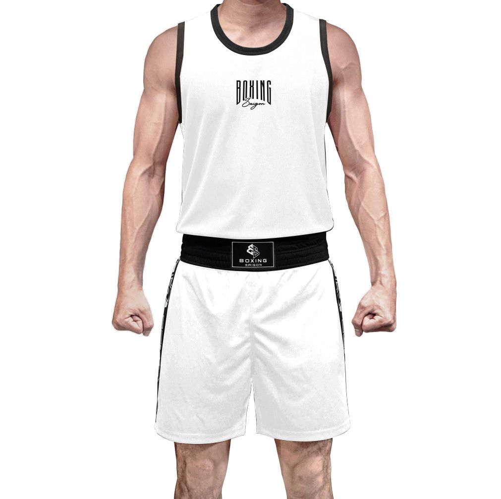 Đồ Tập Luyện Boxing Saigon Elite - White