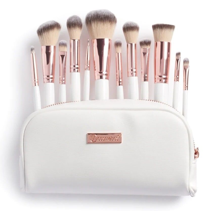 Bộ Cọ 12 Cây BH Cosmetics Rose Romance Brush Set With Bag ( Kèm Túi Siêu Xinh )