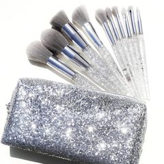 Bộ Cọ 10 Cây BH Remix Dance Brush Beat Face & Eye Brush Set With Bag (Kem Túi Lấp Lánh )