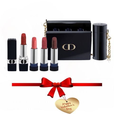 Quà Tặng Valentine 2024 - Giftset Son Dior Minaudiere Limited