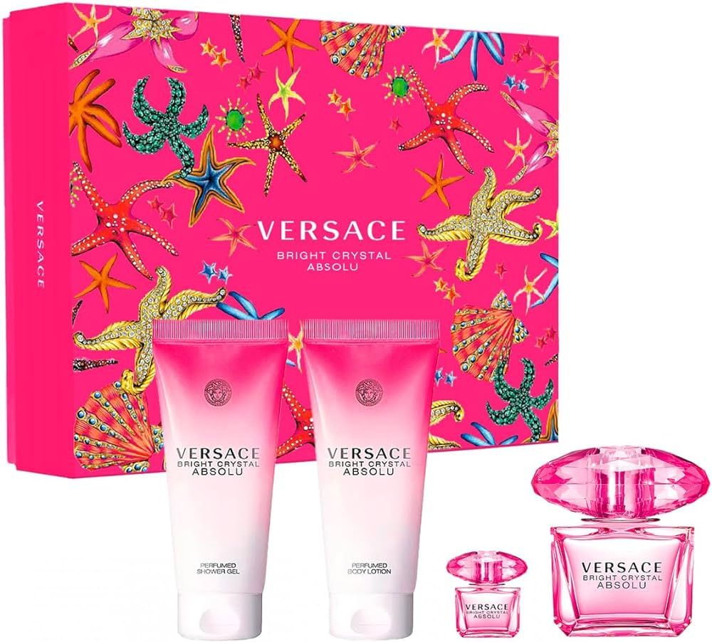 Giftset Nước Hoa Versace Bright Crystal Absolu EDP ( 90ML + 5ML + 100ML + 100ML)