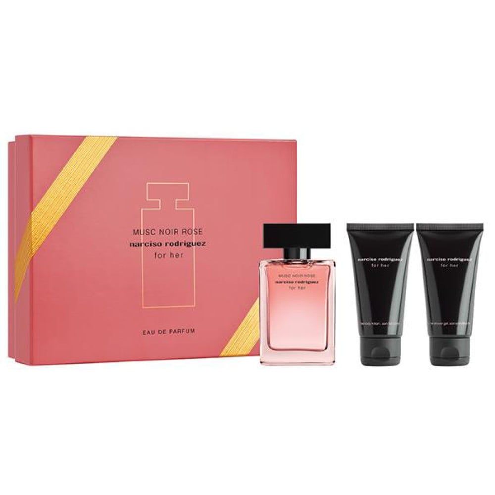 Bộ Quà Tặng Nước Hoa Narciso Rodriguez For Her Musc Noir Rose ( 50ML+50ML+50ML )