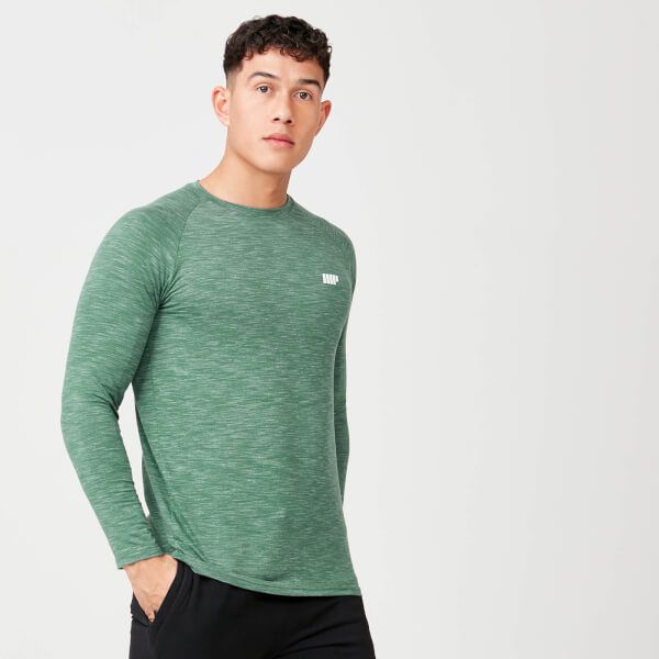 MYPROTEIN MEN'S PERFORMANCE LONG SLEEVE TOP - DarkGreen