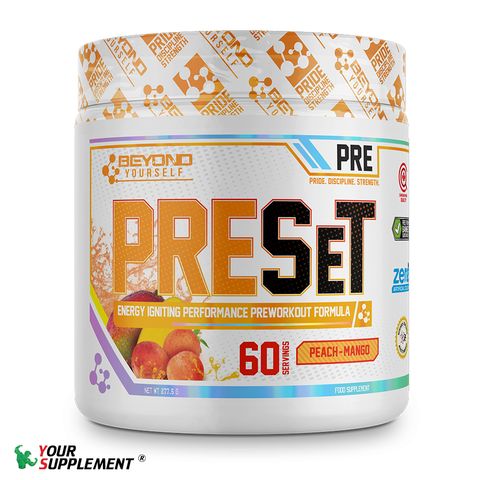 [DEAL XẢ KHO] Tăng Sức Mạnh PRESET Pre-Workout Beyond Yourself 277,5gr (60 servings)