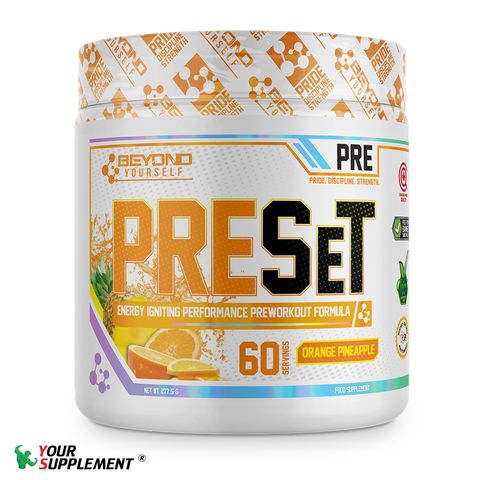 [DEAL XẢ KHO] Tăng Sức Mạnh PRESET Pre-Workout Beyond Yourself 277,5gr (60 servings)