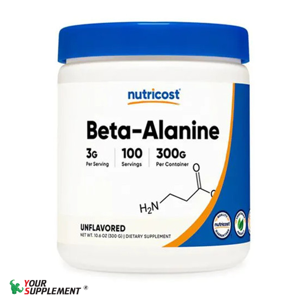 Hỗ trợ cơ bắp trong tập luyện - Nutricost Beta Alanine Powder 300Gr - 100 Lần dùng