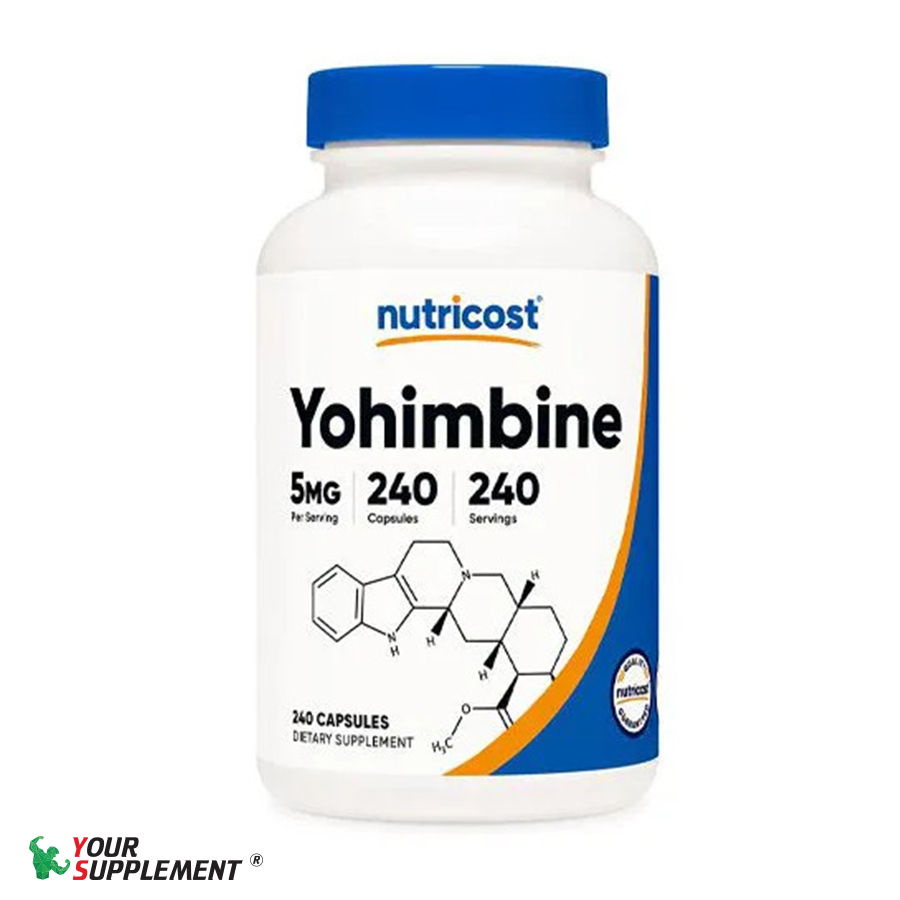 Nutricost Yohimbine Hỗ trợ giảm mỡ - HCL Capsules, 5 mg - 120 viên