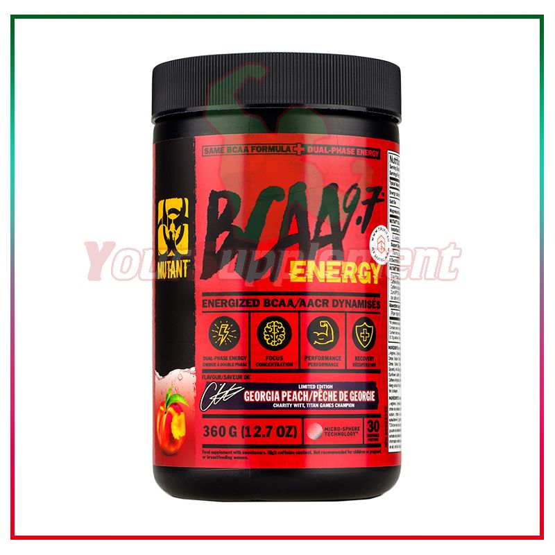 Tăng sức bền BCAA MUTANT 9.7 ENERGY - 30 lần dùng