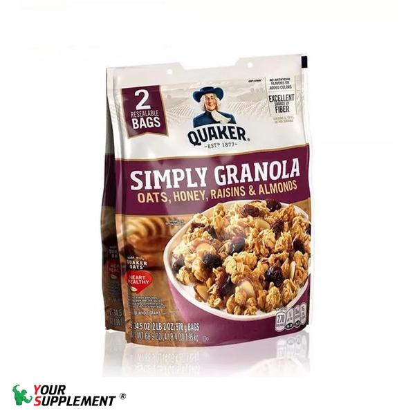 [DEAL XẢ KHO] Yến Mạch Ăn Liền - Quaker Granola Mật Ong & Nho Khô (1kg)