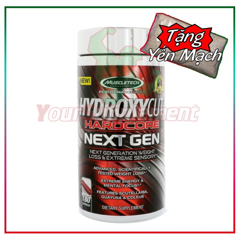 Hỗ trợ giảm cân Hydroxycut Next Gen - 180 viên