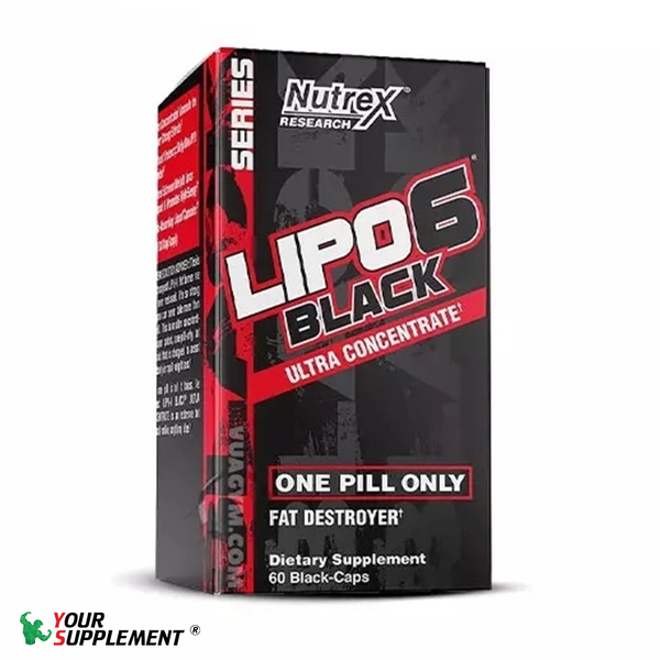 Hỗ Trợ Giảm Cân LIPO 6 BLACK Nutrex - 60 viên