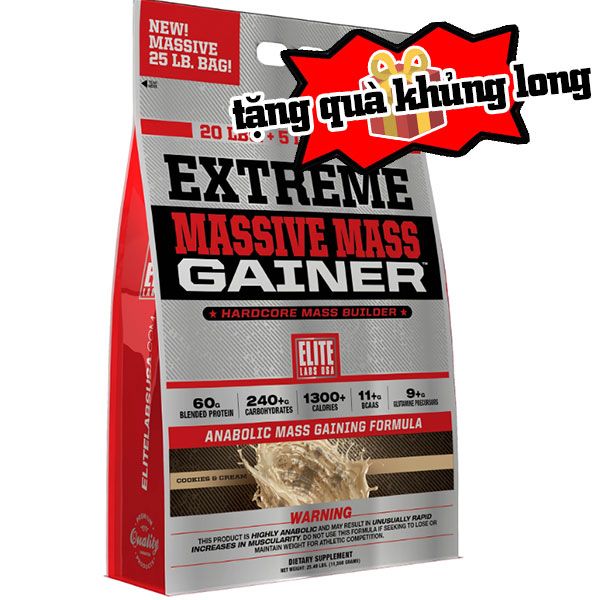 Sữa Tăng Cân Extreme Massive Mass Gainer (11.34kg)