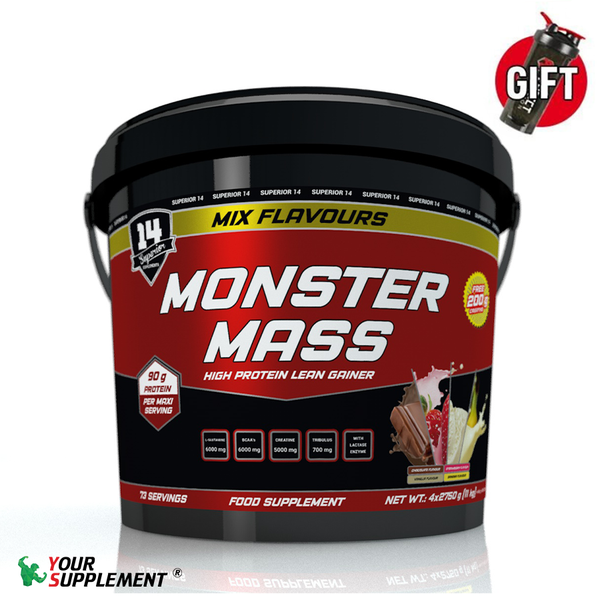 Sữa Tăng Cân Superior 14 MONSTER MASS - 11kg (+200gr Creatine FREE)