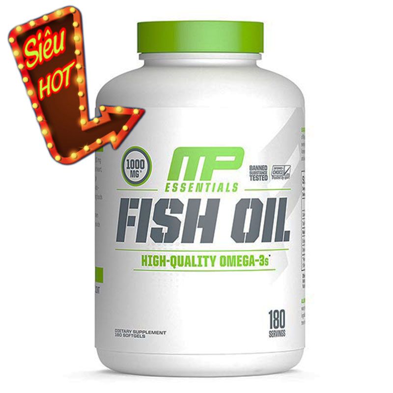 Dầu Cá ( Fish Oil ) Musclepharm - 180 viên
