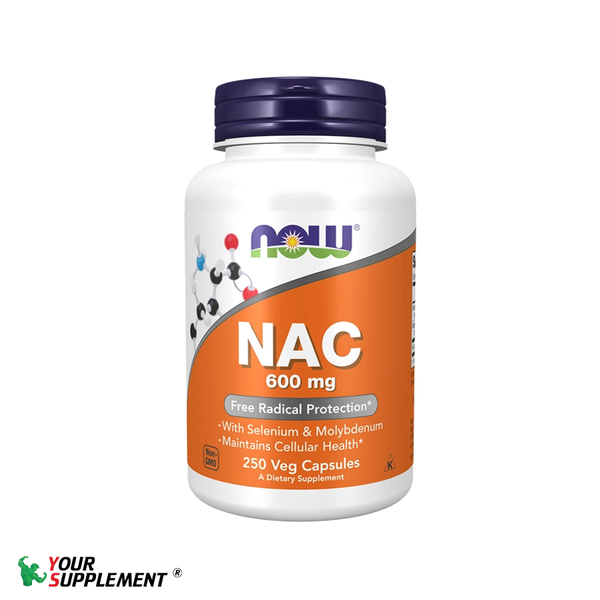 Bảo vệ Gan NAC/N-acetyl cysteine NOW 600 mg - 250 viên