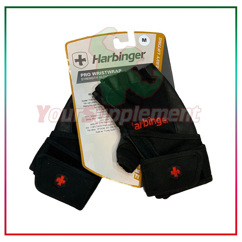 Harbinger Pro WristWrap Strength Gloves