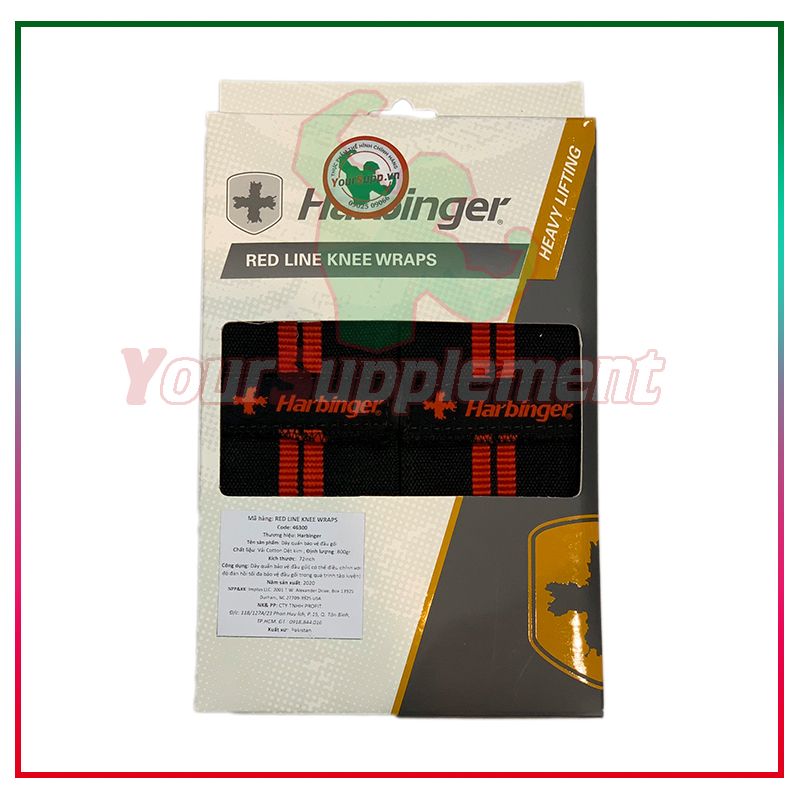 Quấn gối dày Harbinger Red Line Knee Wraps