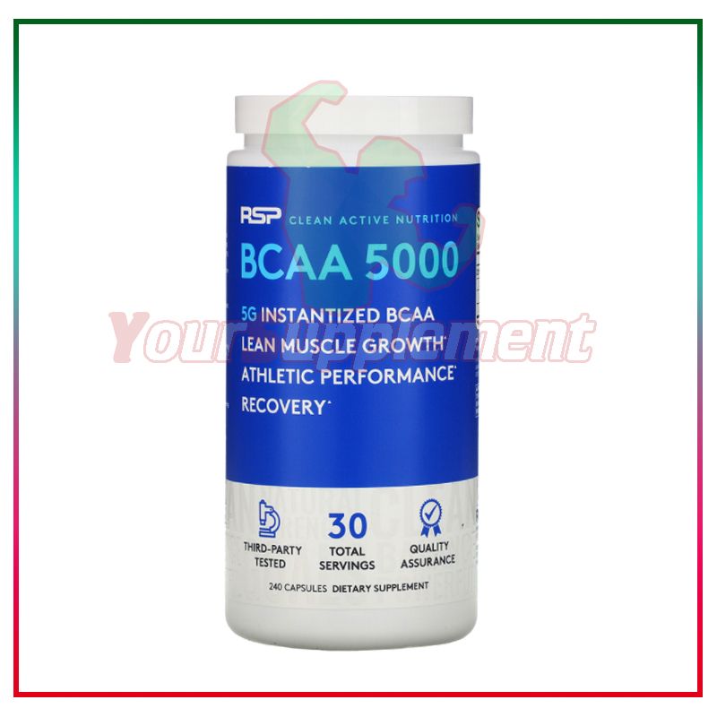 Hỗ trợ hồi phục cơ bắp BCAA 5000 RSP - 240 viên