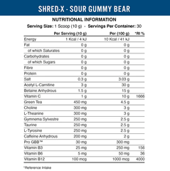 [DEAL XẢ KHO] Hỗ trợ giảm cân | SHRED-X -  Applied Nutrition - 300Gr (30 SERVINGS)