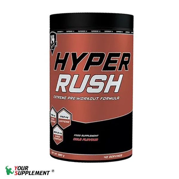 Tăng Sức Mạnh Hyper Rush Pre-Workout Superior 14 - 40 lần dùng