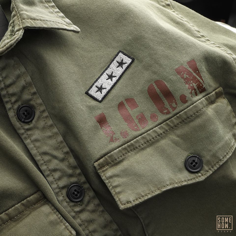 Áo Sơ Mi Inf Kaki Military 2M